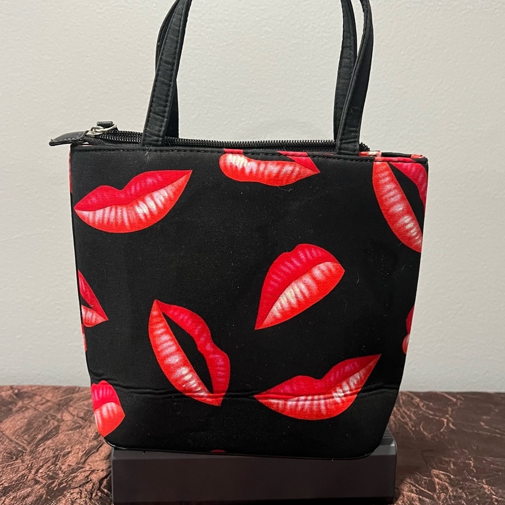 Vintage 80's Red Lips Handbag